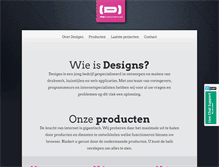 Tablet Screenshot of designs.nl